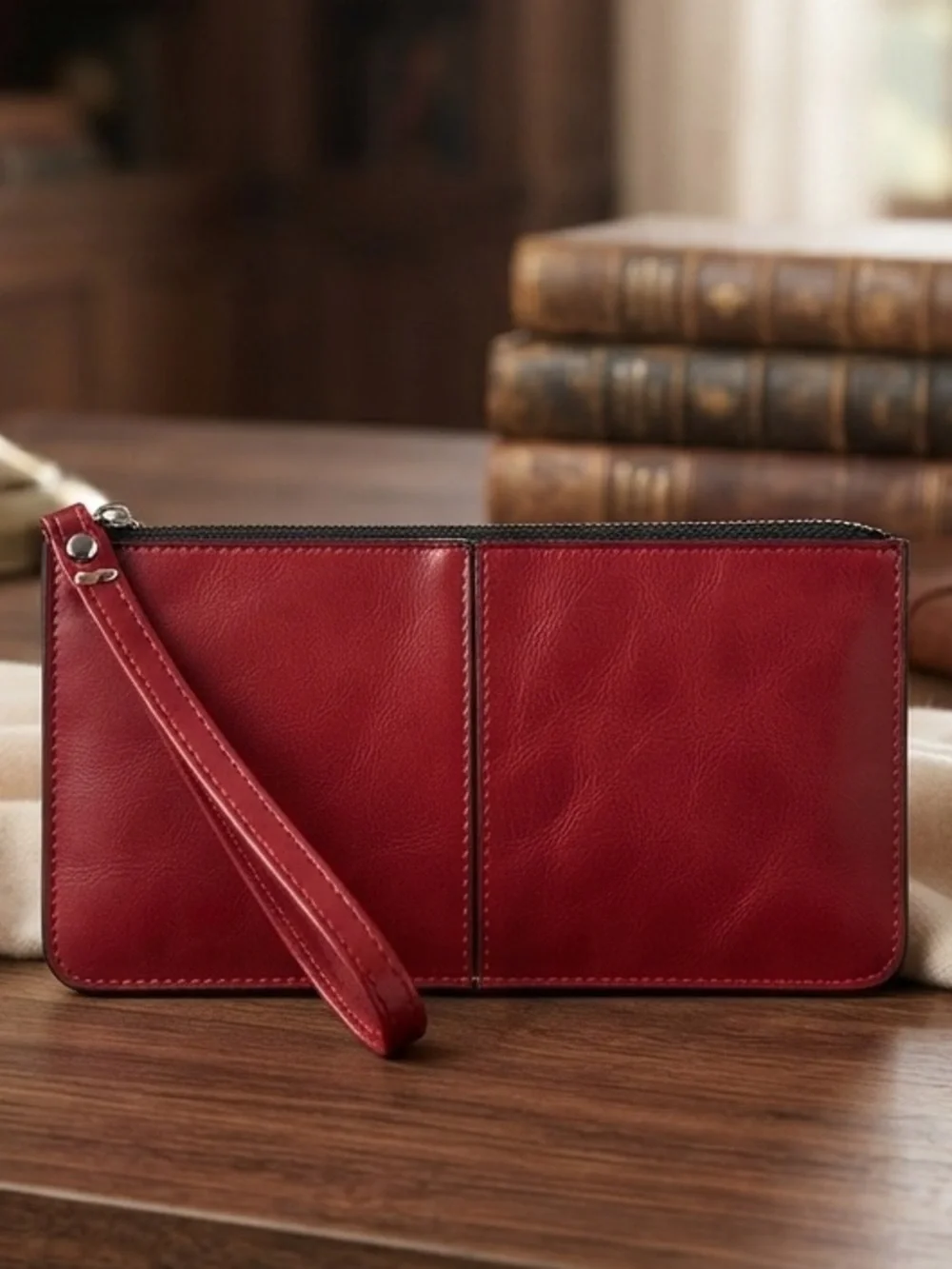 Large Red Wallet Wrislet NWOT